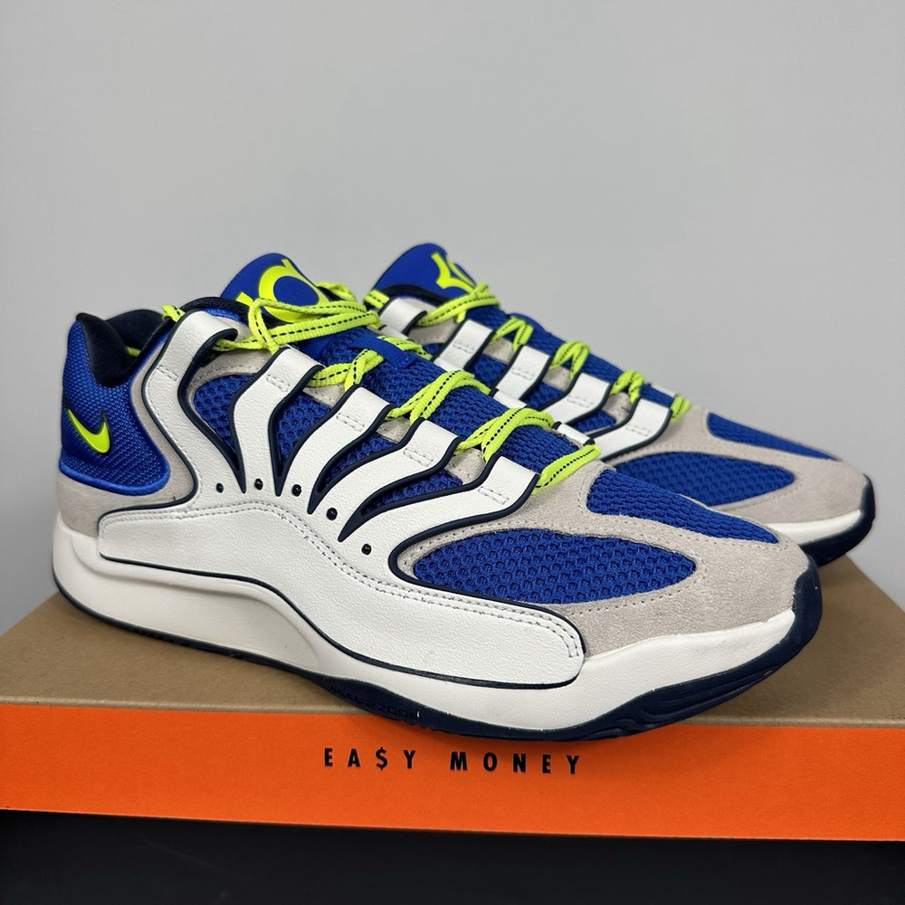Nike KD 18 Smart City Basketball Sneaker Royal Blue Yellow Mens 11 Women’s 12.5 - Picture 5 of 10